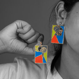 Damsel Hoops - Orange Blue Green