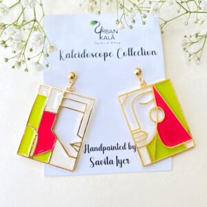 Jodi Hoops - pink green white